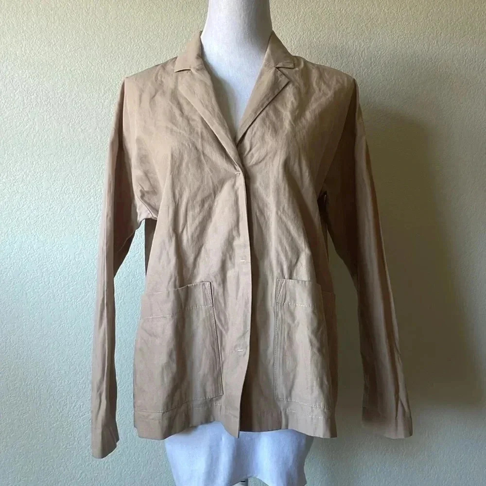 Eileen fisher petite organic cotton blazer size S